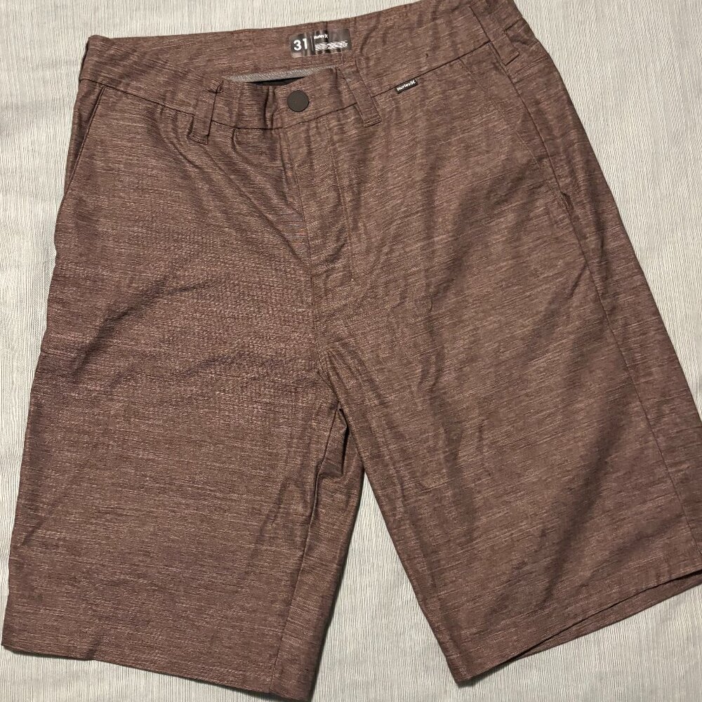 Hurley Men's Stretch Sport Shorts_Heather Brown- SIZE 31